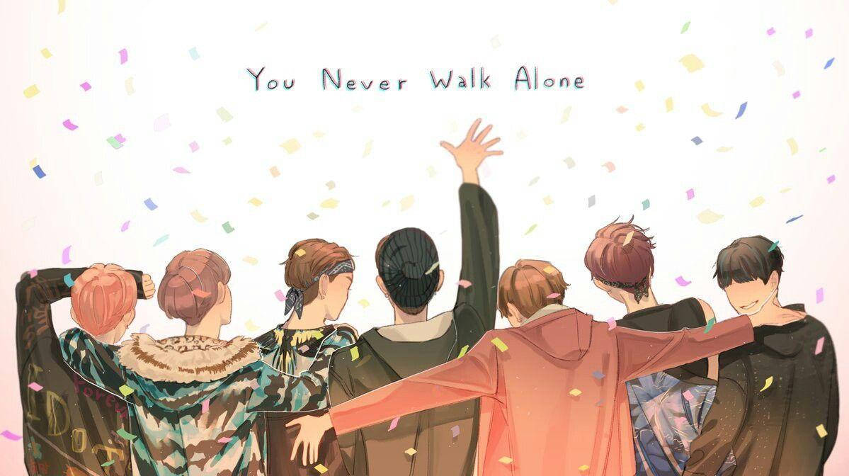 BTS動漫《You Never Walk Alone》筆電桌布 壁紙
