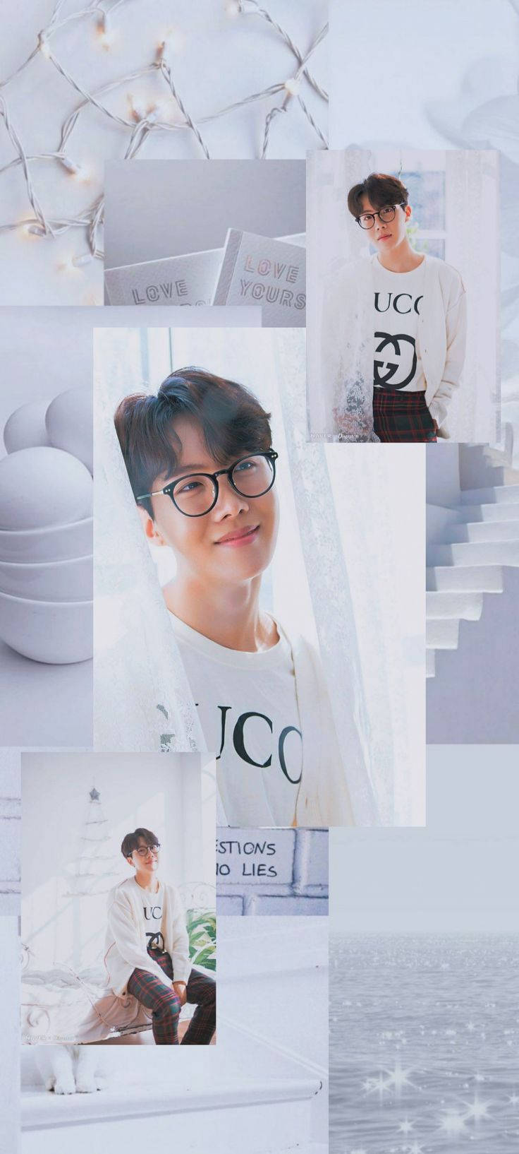 BTS美學Jhope白色背景 壁紙