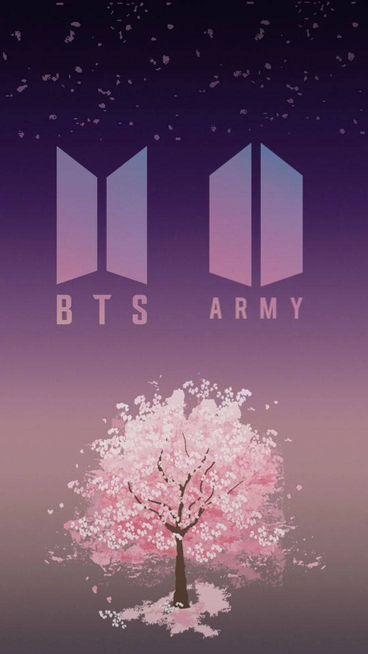 BTS與ARMY標誌桌布