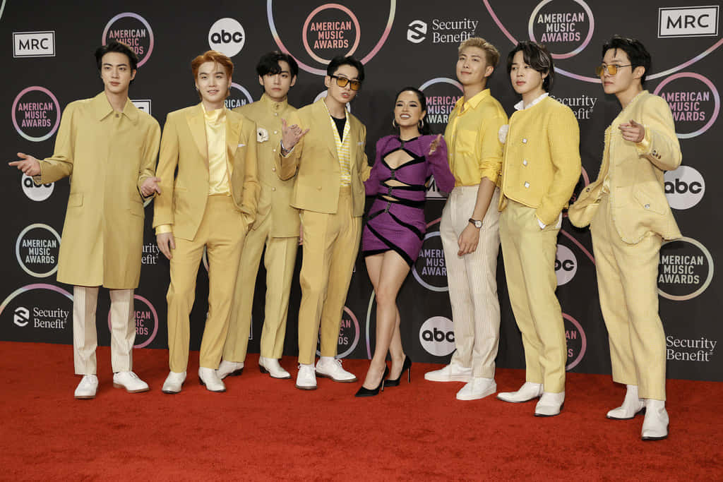 BTS與Becky G合照 壁紙