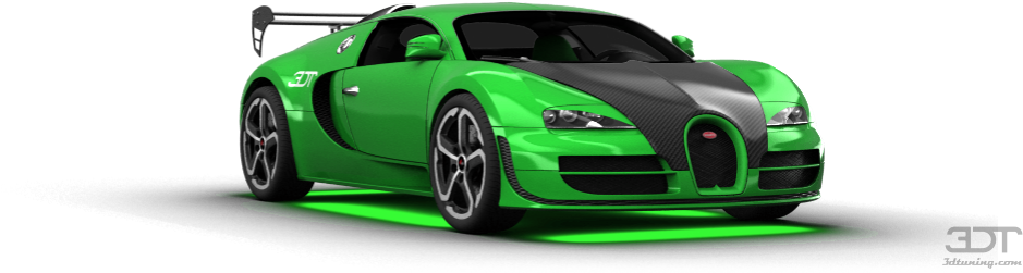 绿色Bugatti Veyron跑车 壁紙