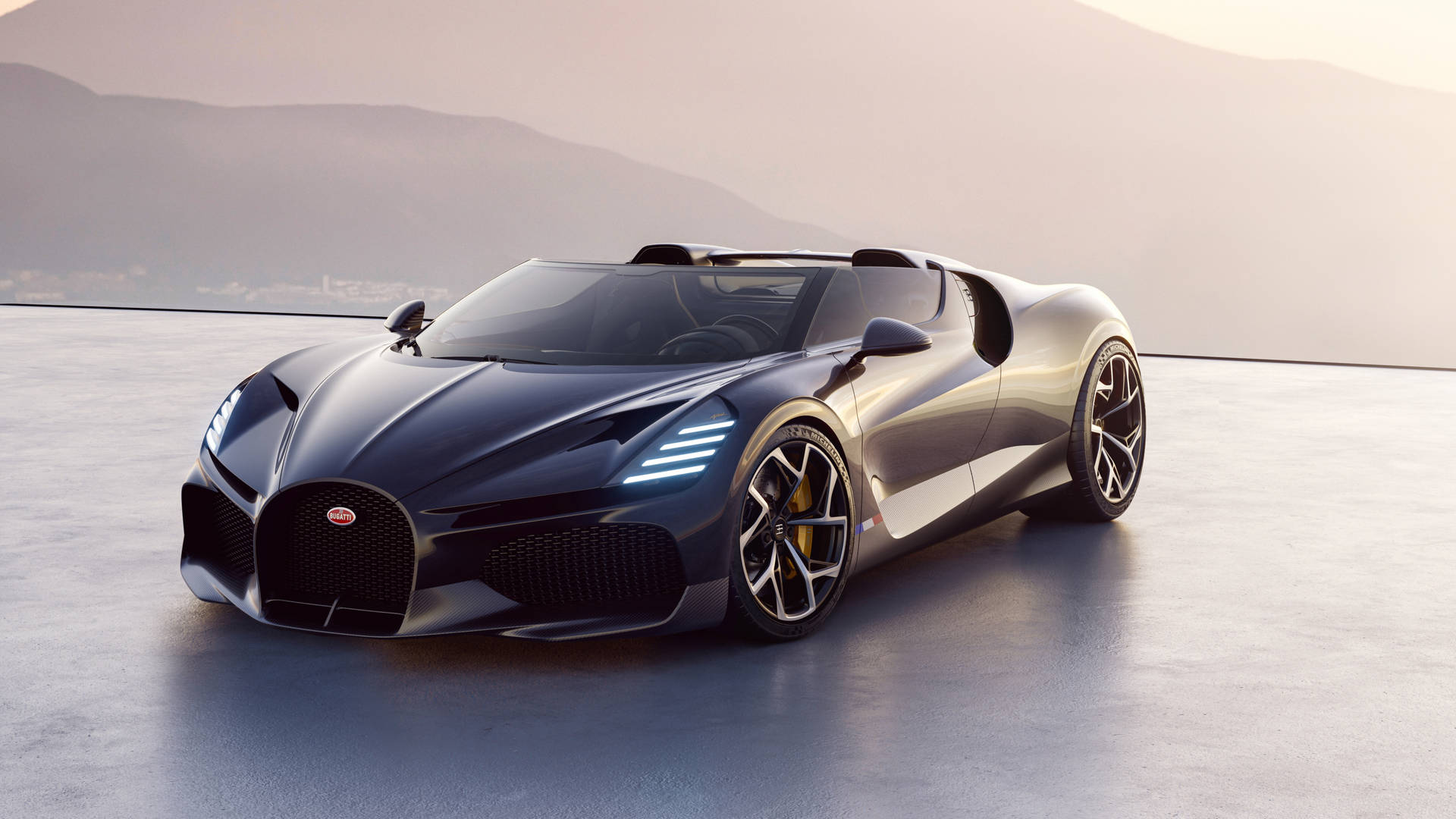 Bugatti W16 Mistral 4K 筆電汽車圖片