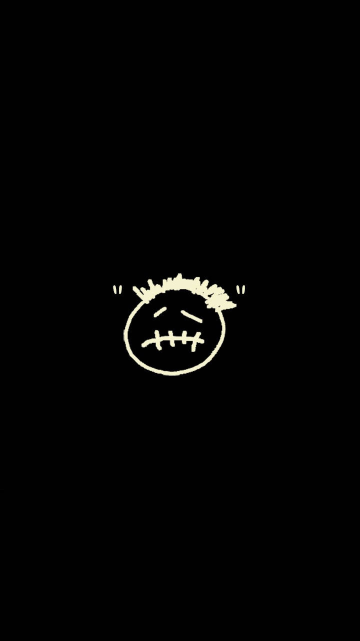 Cactus Jack Travis Scott 臉部標誌黑色美學 壁紙