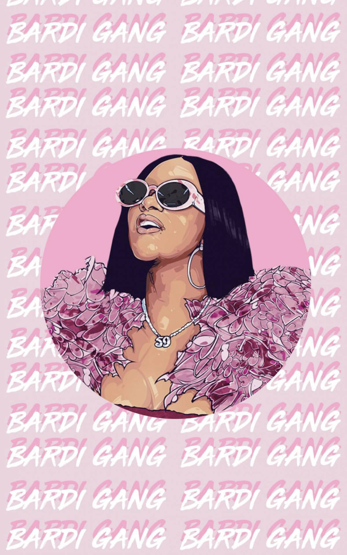 Cardi B粉色Bardi Gang 壁紙
