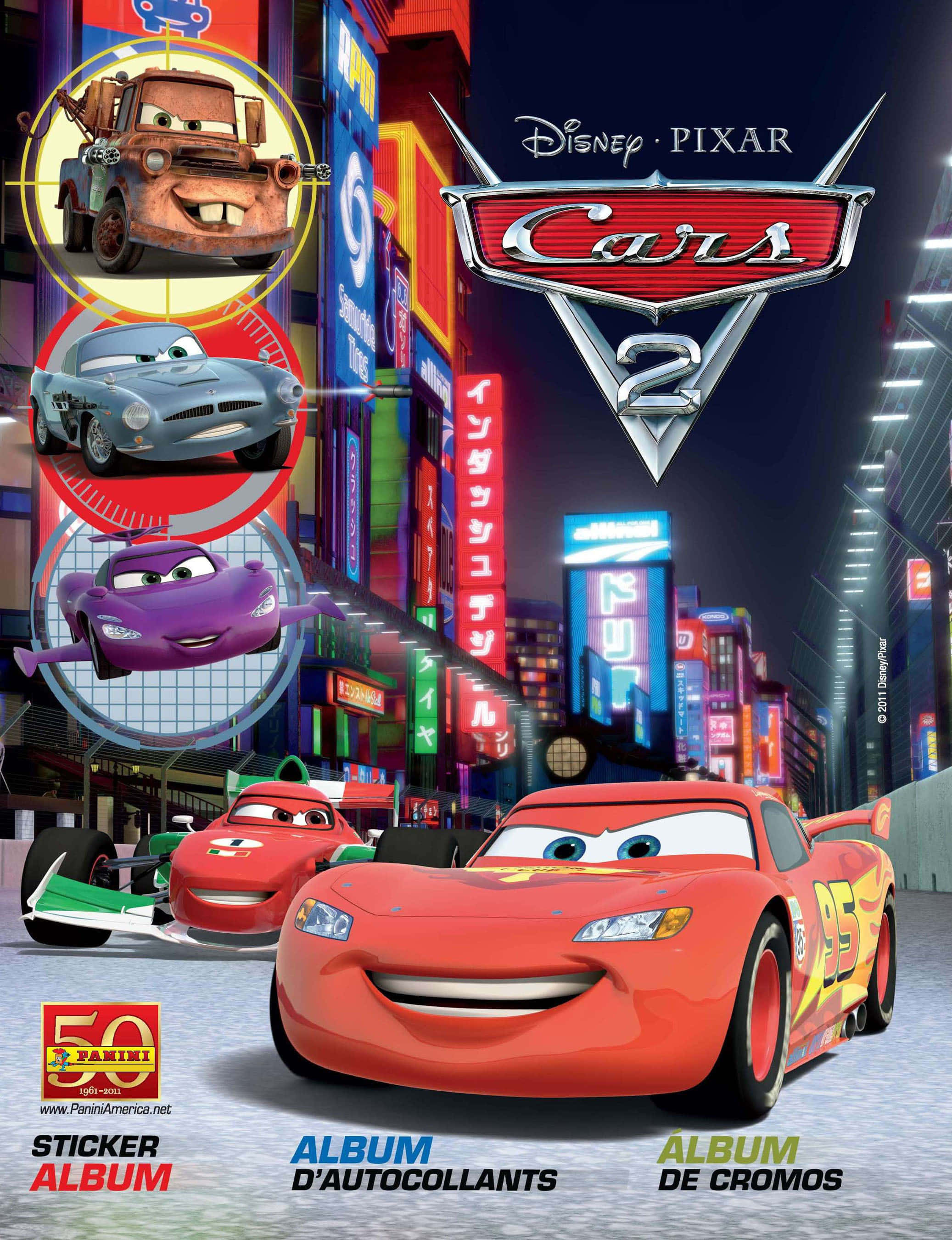 「涡轮增压冲刺——闪电麦坤在《Cars 2》中驰骋赛道！」 壁紙