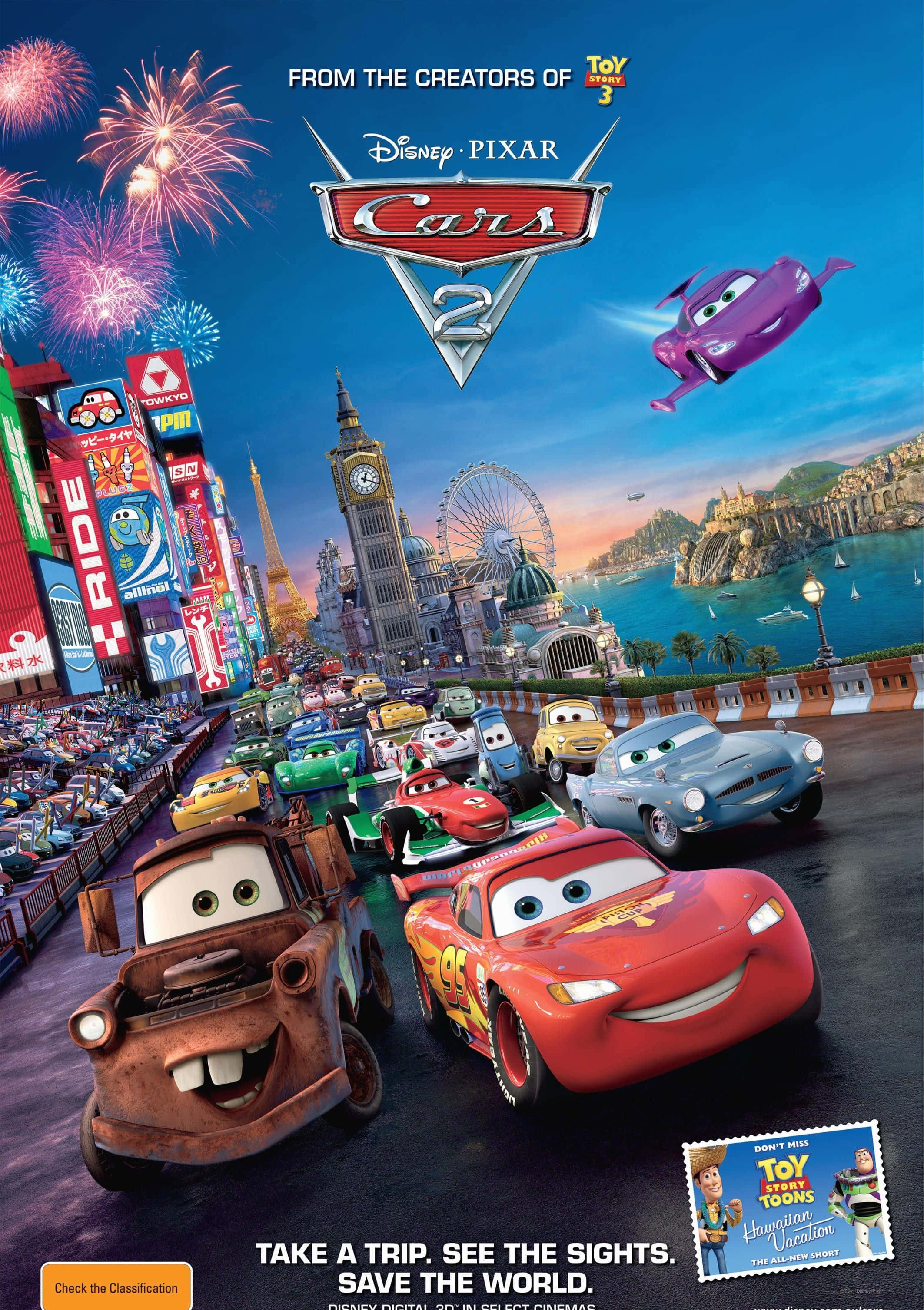 準備好迎接《Cars 2》的終極賽車冒險！ 壁紙