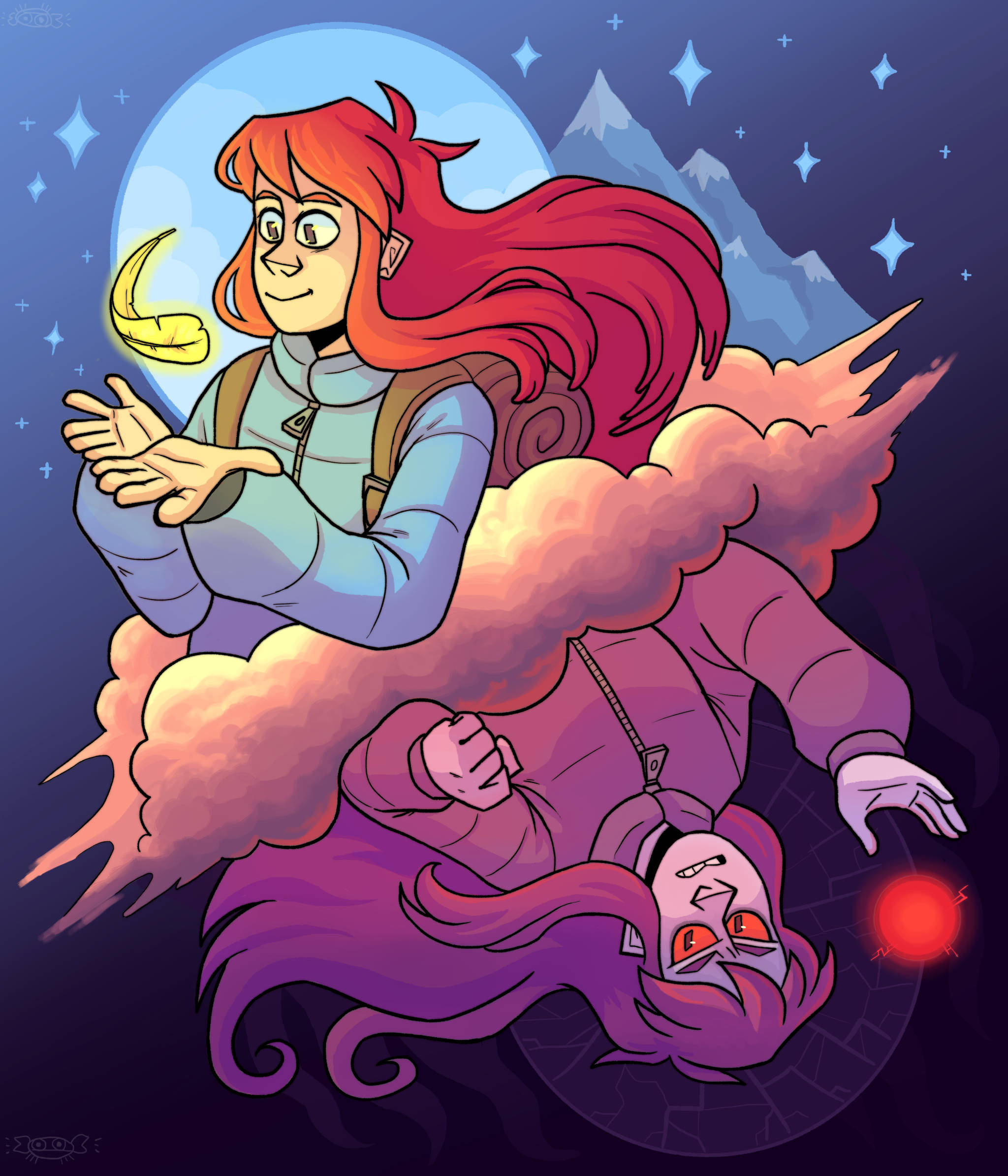 Celeste 玛德琳与巴德琳艺术 壁紙