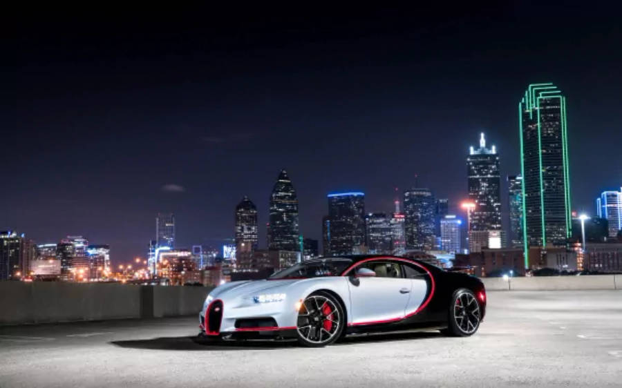 白色布加迪Chiron 4K 壁紙