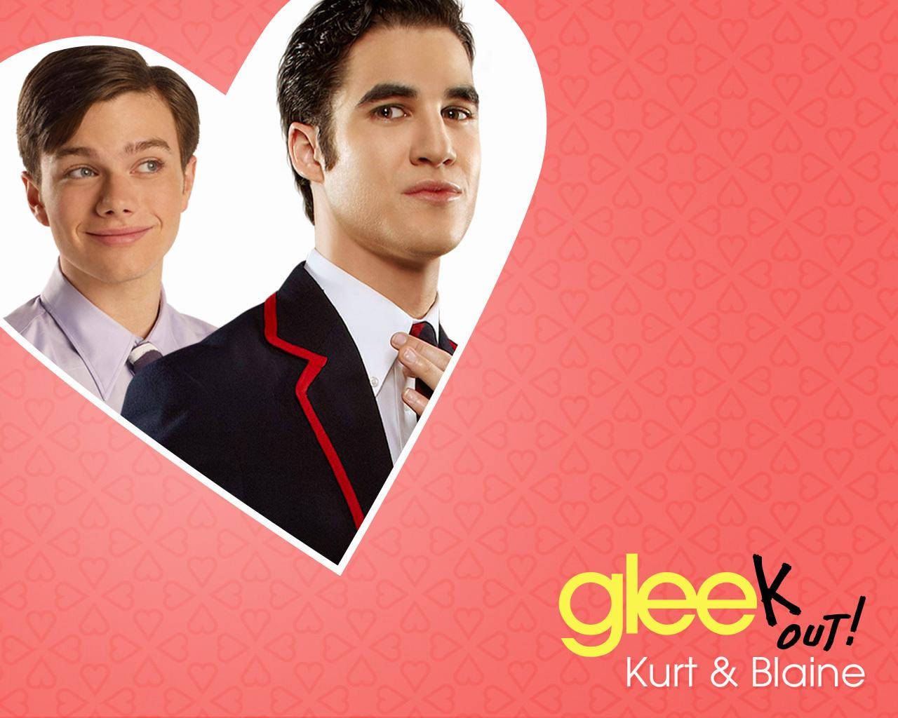 Chris Colfer 饰演的 Kurt 与 Blaine 壁紙