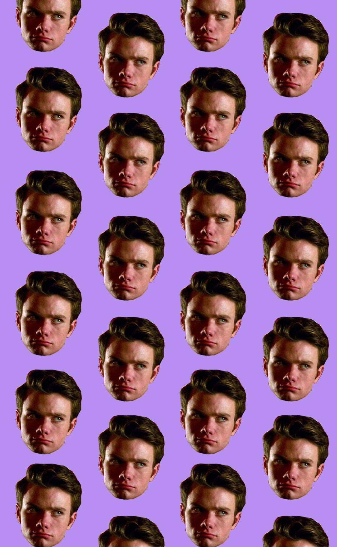 Chris Colfer 紫色 美学 壁紙