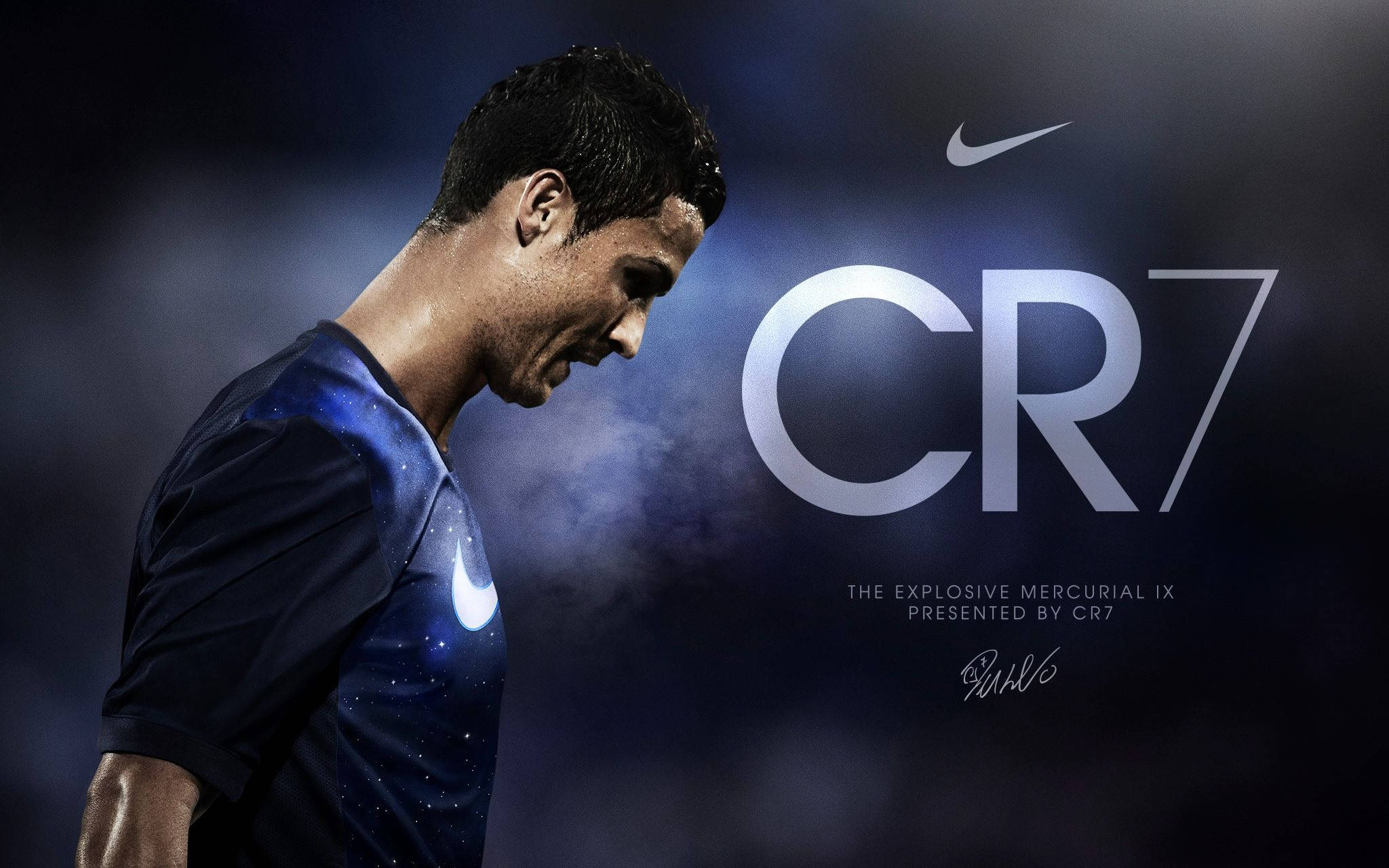 C羅穿上標誌性Nike CR7球衣 壁紙