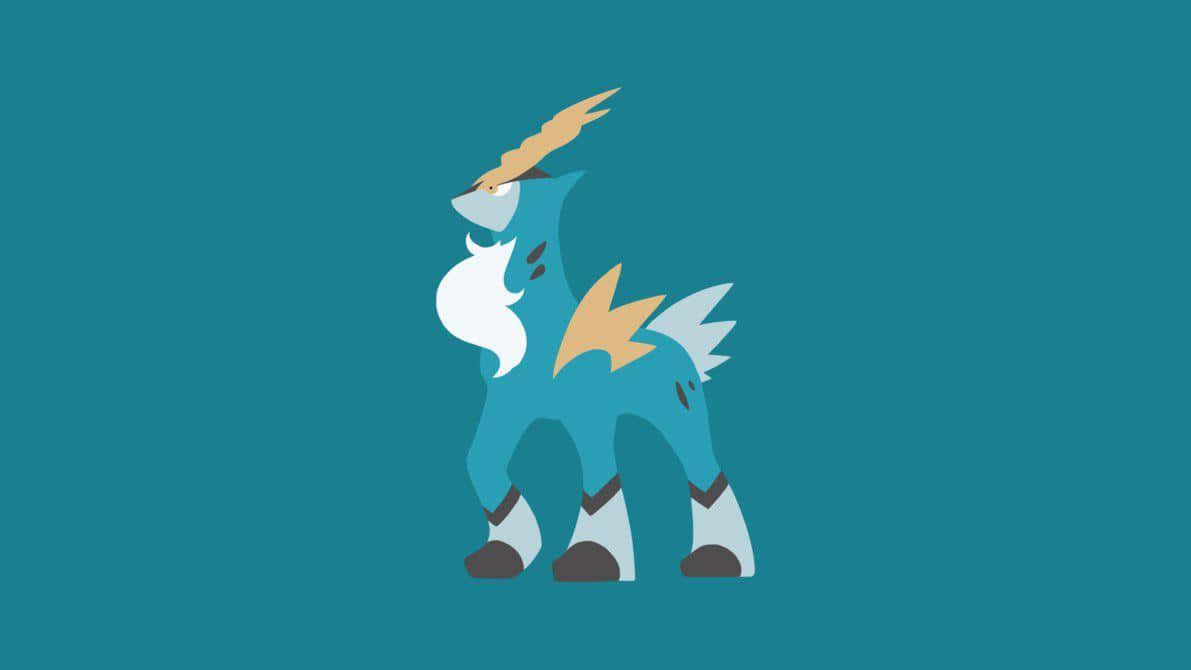 Cobalion 青色背景 壁紙