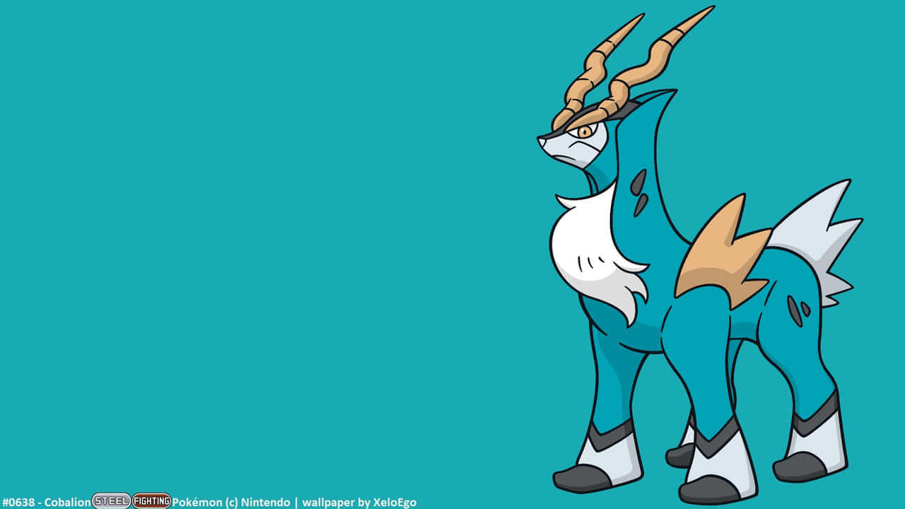 Cobalion 青色背景 壁紙