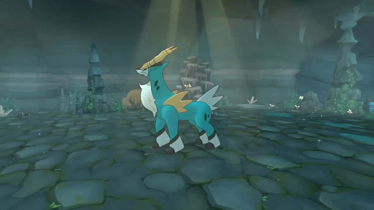 Cobalion 在電玩遊戲中行走 壁紙