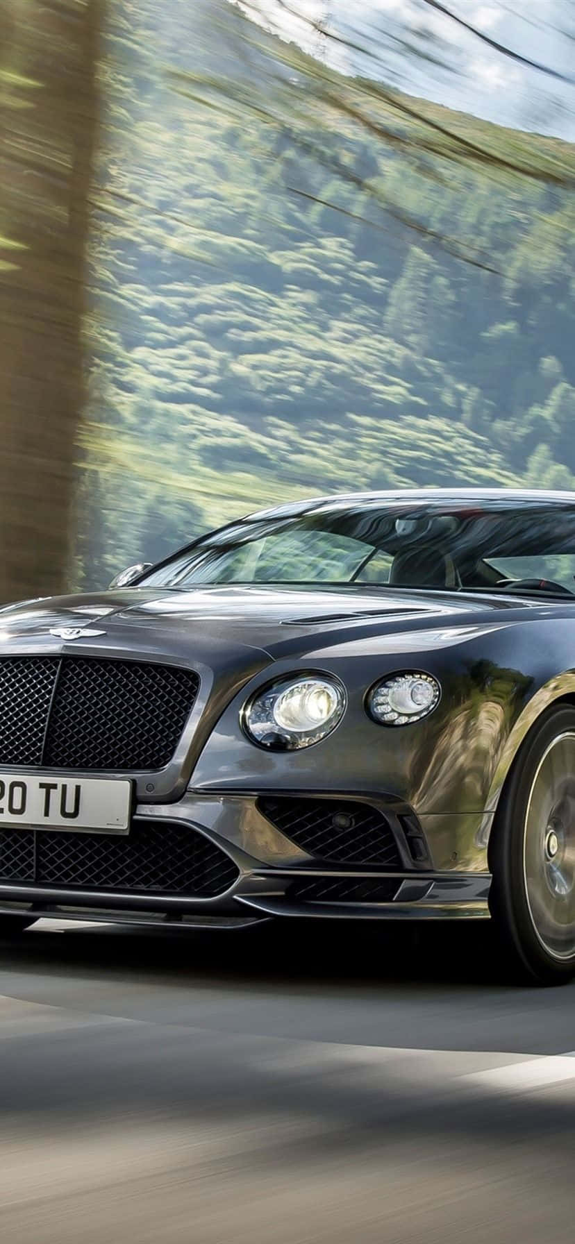 奔馳的Continental Bentley iPhone桌布 壁紙