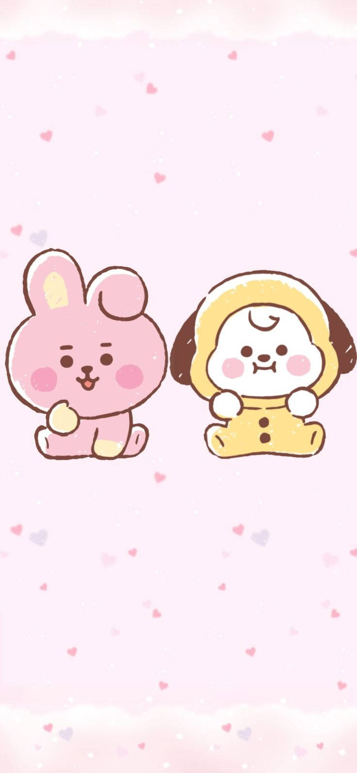 Cooky 和 Chimmy 可爱手机壁纸 壁紙