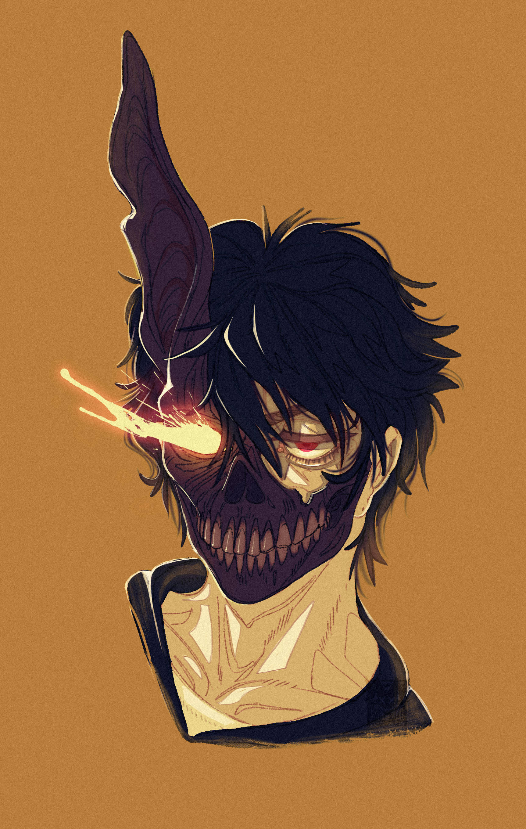 Corpse Husband黃色藝術 壁紙