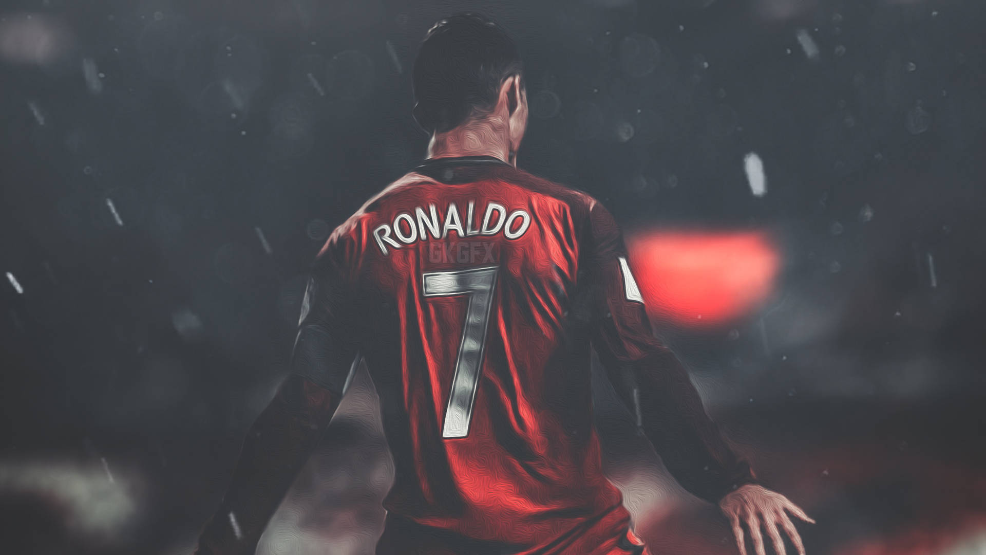 CR7 高清足球雨中激戰 壁紙