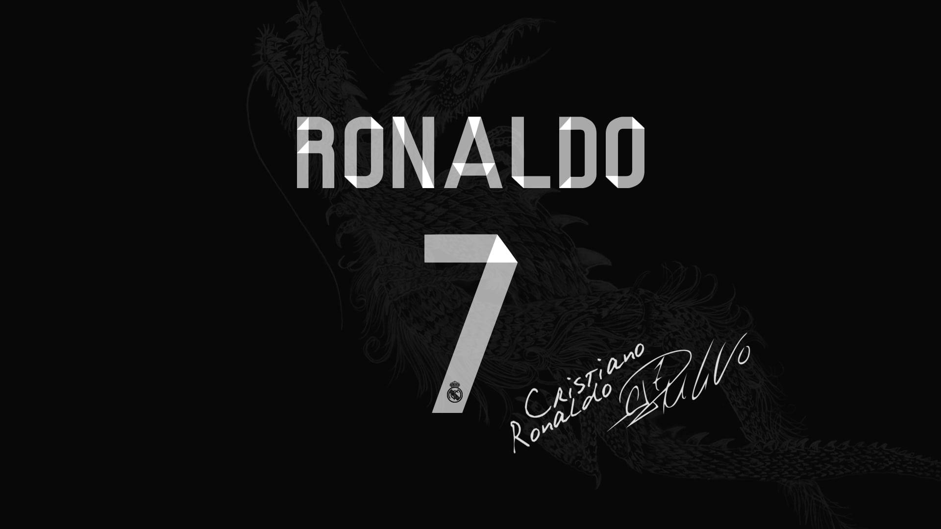 CR7 姓氏、背號與簽名高清桌布 壁紙