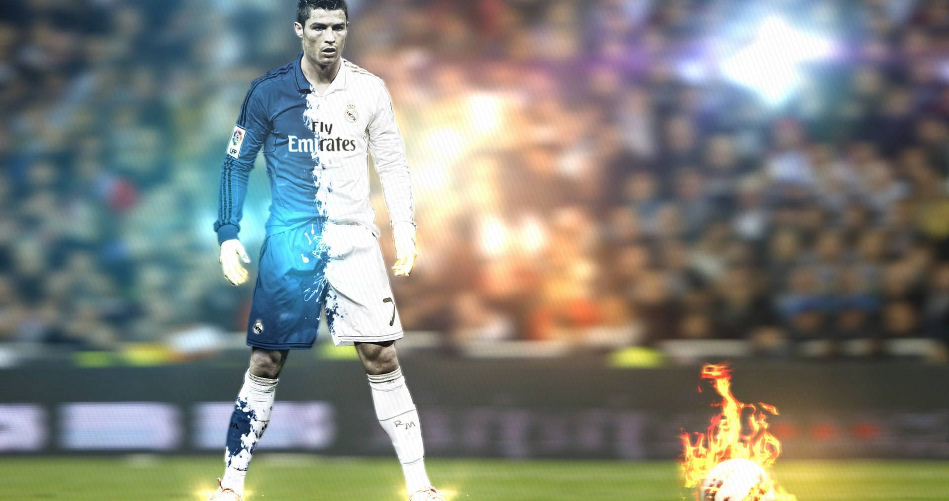 Cristiano Ronaldo 熾烈藝術桌布