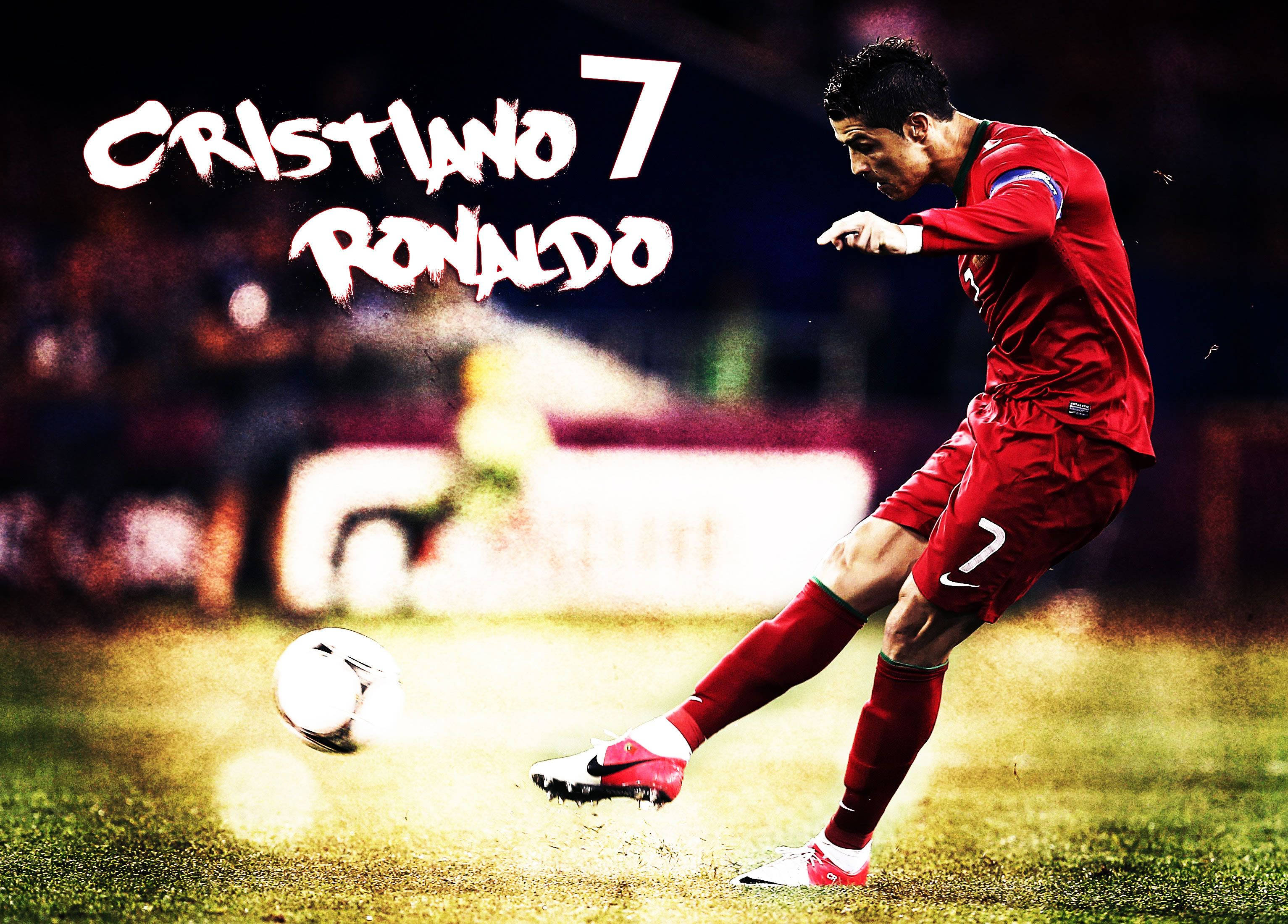 Cristiano Ronaldo 酷炫中踢图形艺术 壁紙