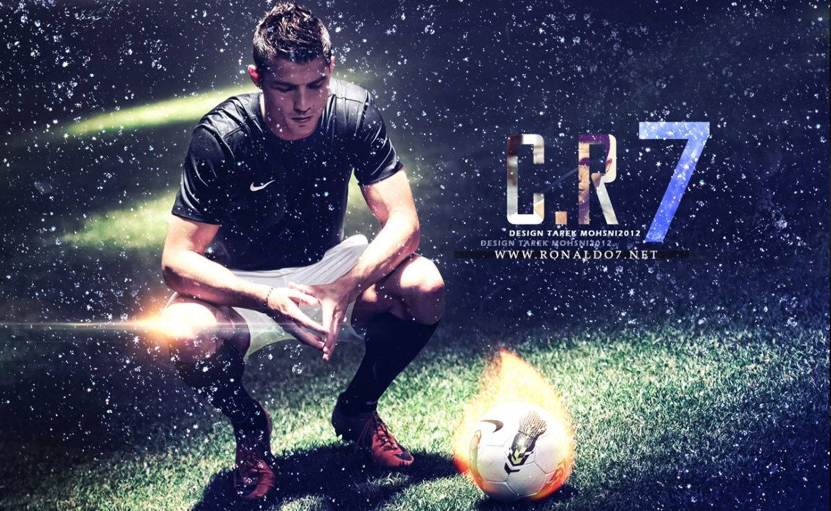 職業運動員Cristiano Ronaldo專注備戰 壁紙