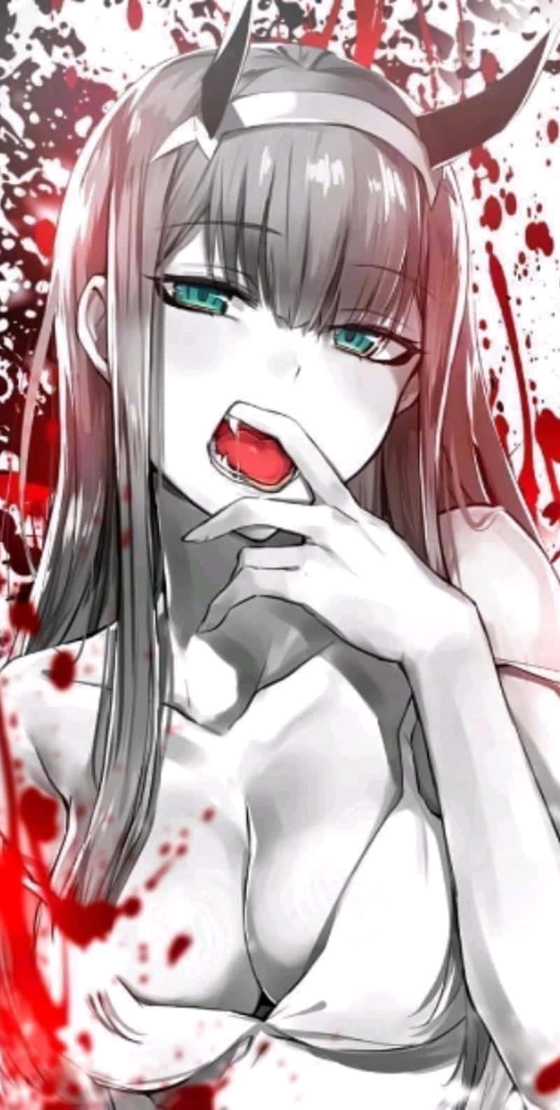 熱門動畫《DARLING in the FRANXX》中的零二 壁紙