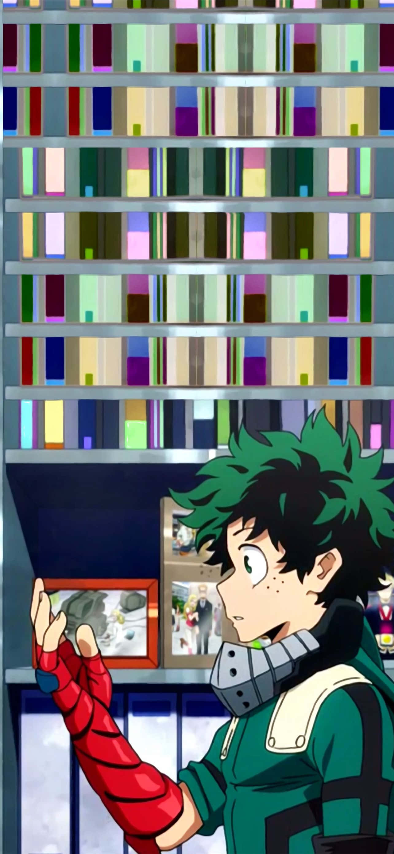 可愛的 Deku 凝視他的手圖片 壁紙