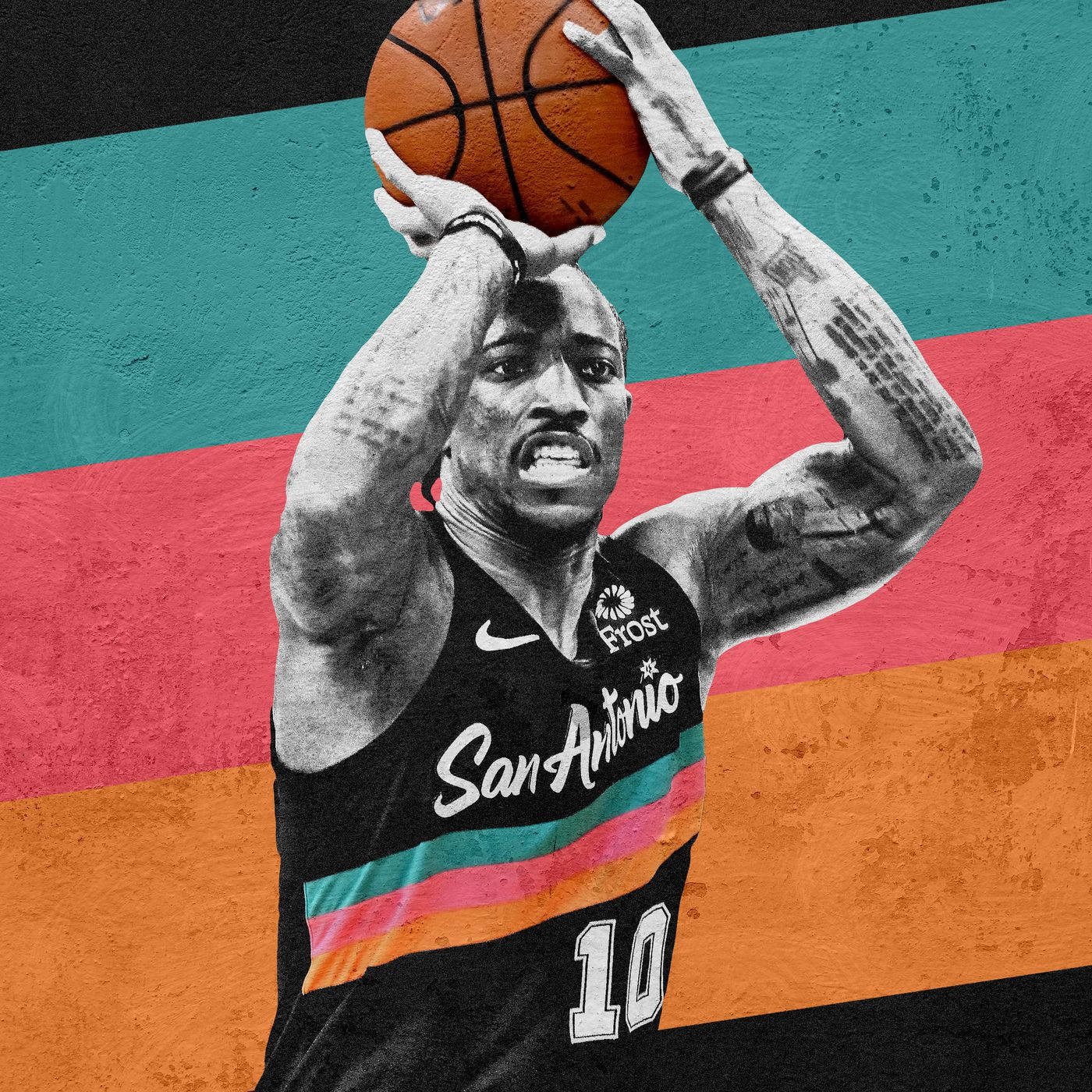 Demar Derozan 投籃姿勢 壁紙
