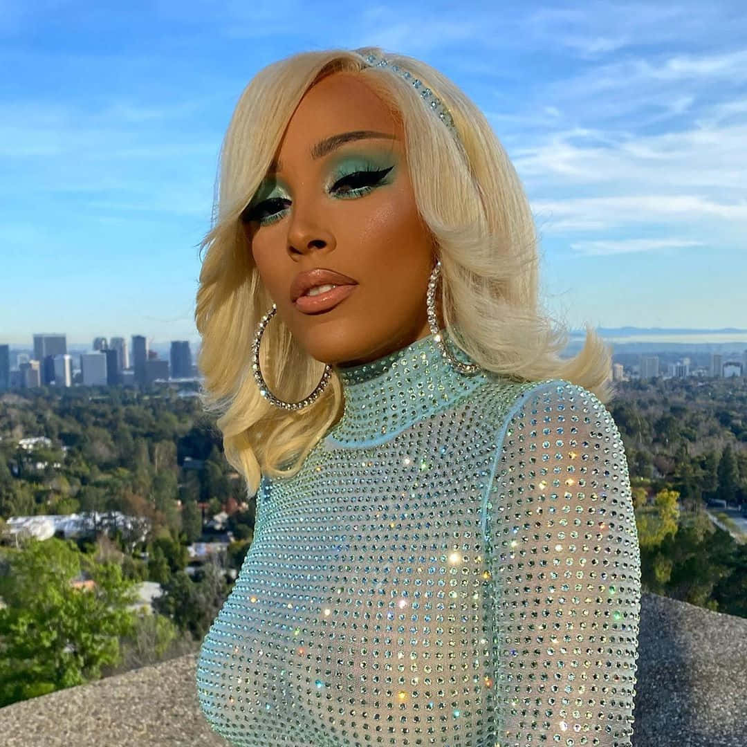 圖像 Doja Cat 在熱情觀眾面前表演 壁紙