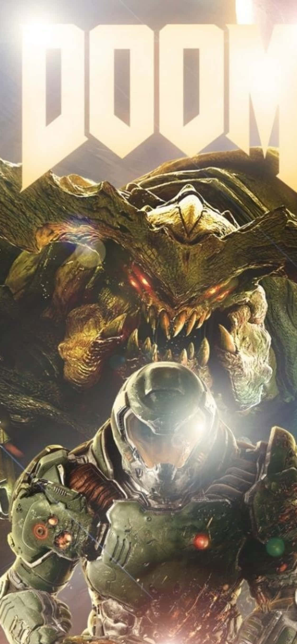 Doomguy怪物iPhone Xs背景 壁紙
