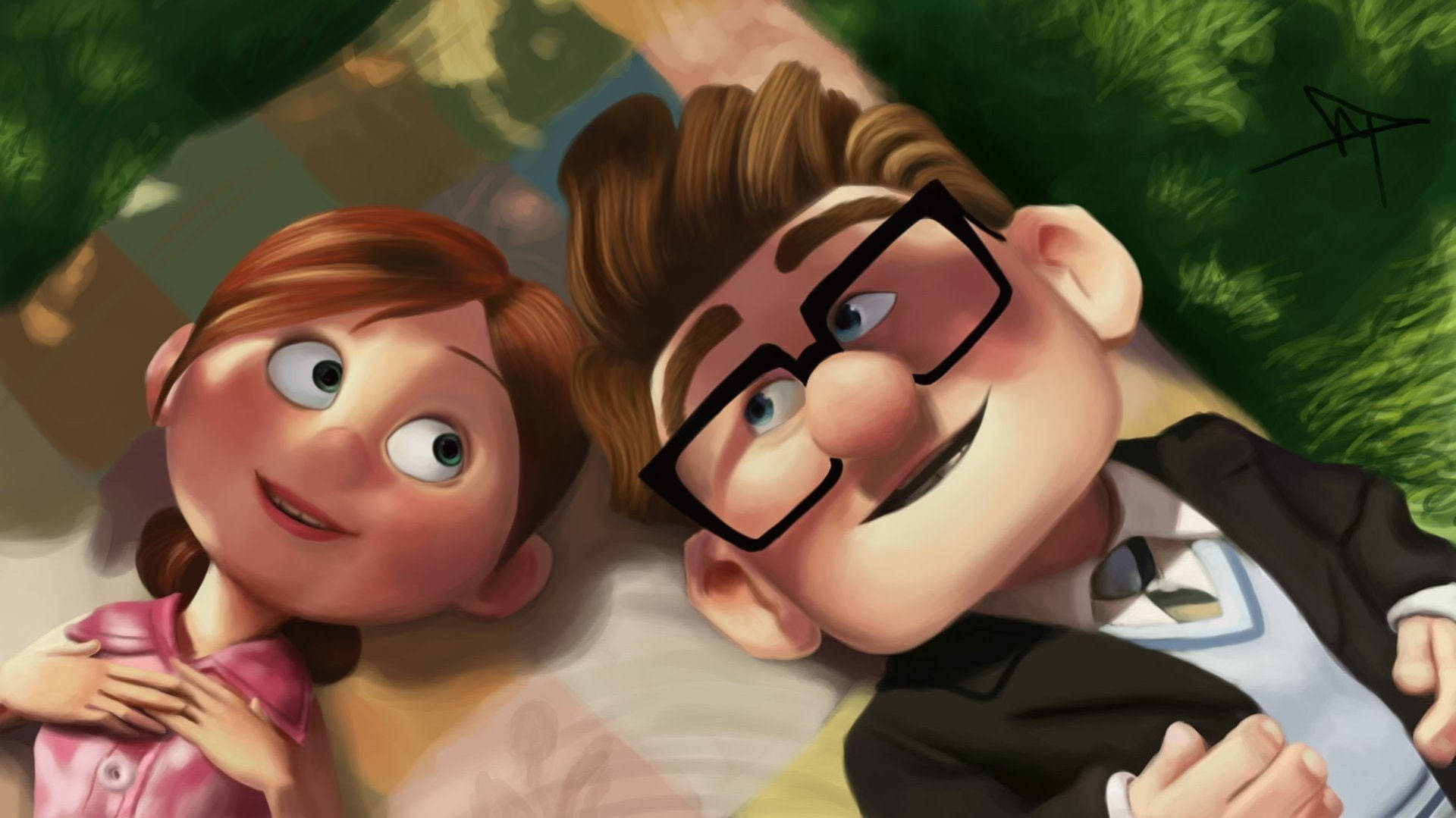 Ellie And Carl Fredricksen Up Movie 壁紙