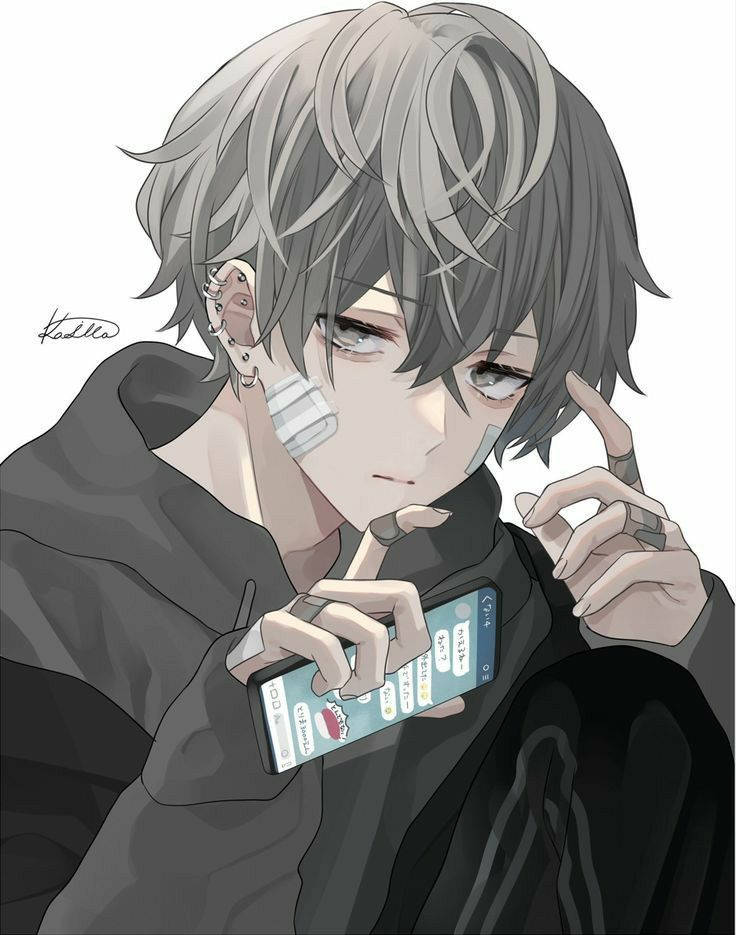 Emo Boy 暗黑系动漫头像 壁紙
