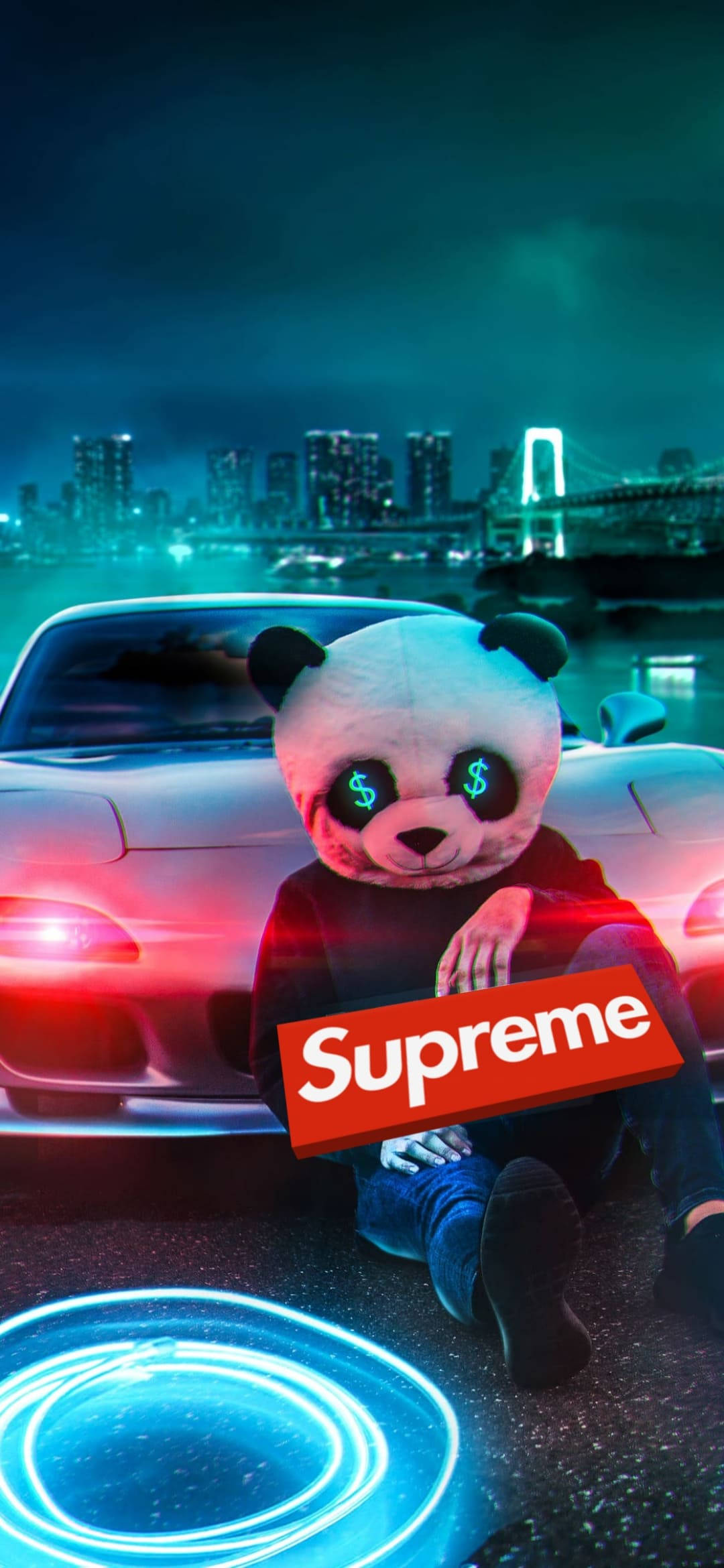 Epic 紅色 Supreme 熊貓 壁紙