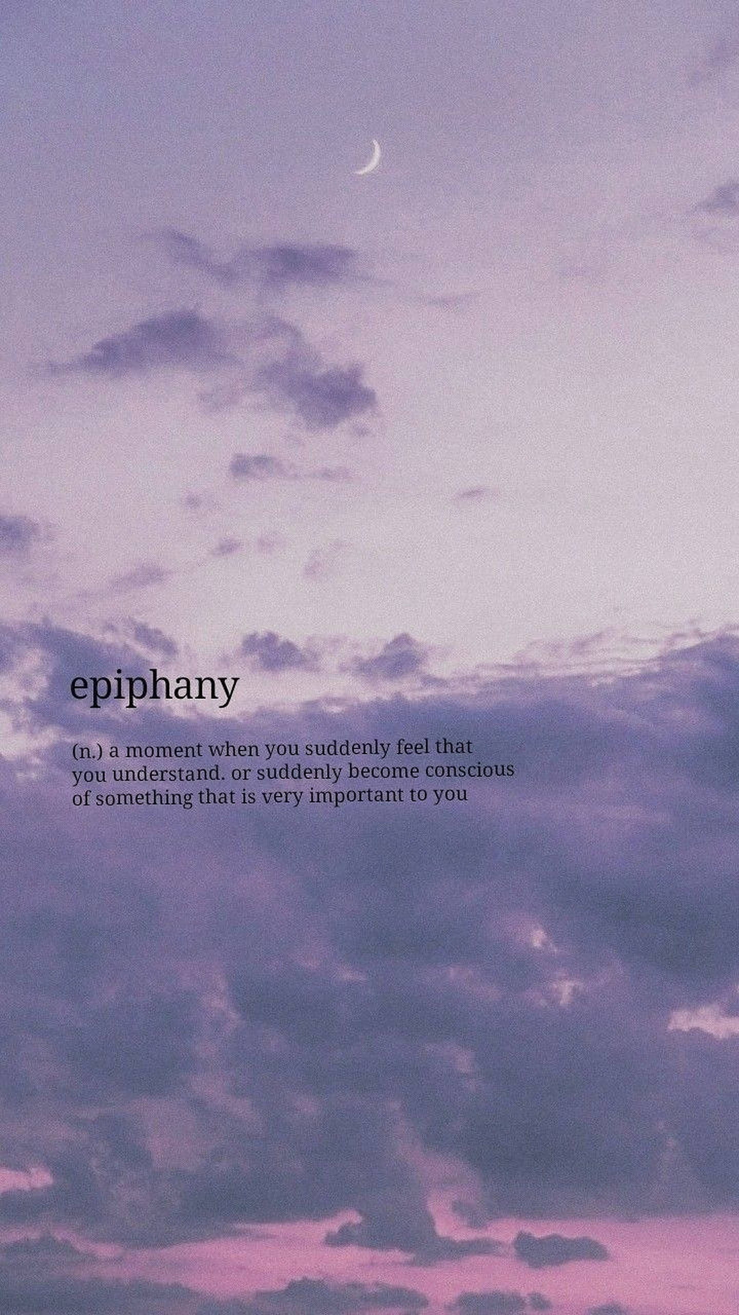 Epiphany 美學字句 壁紙