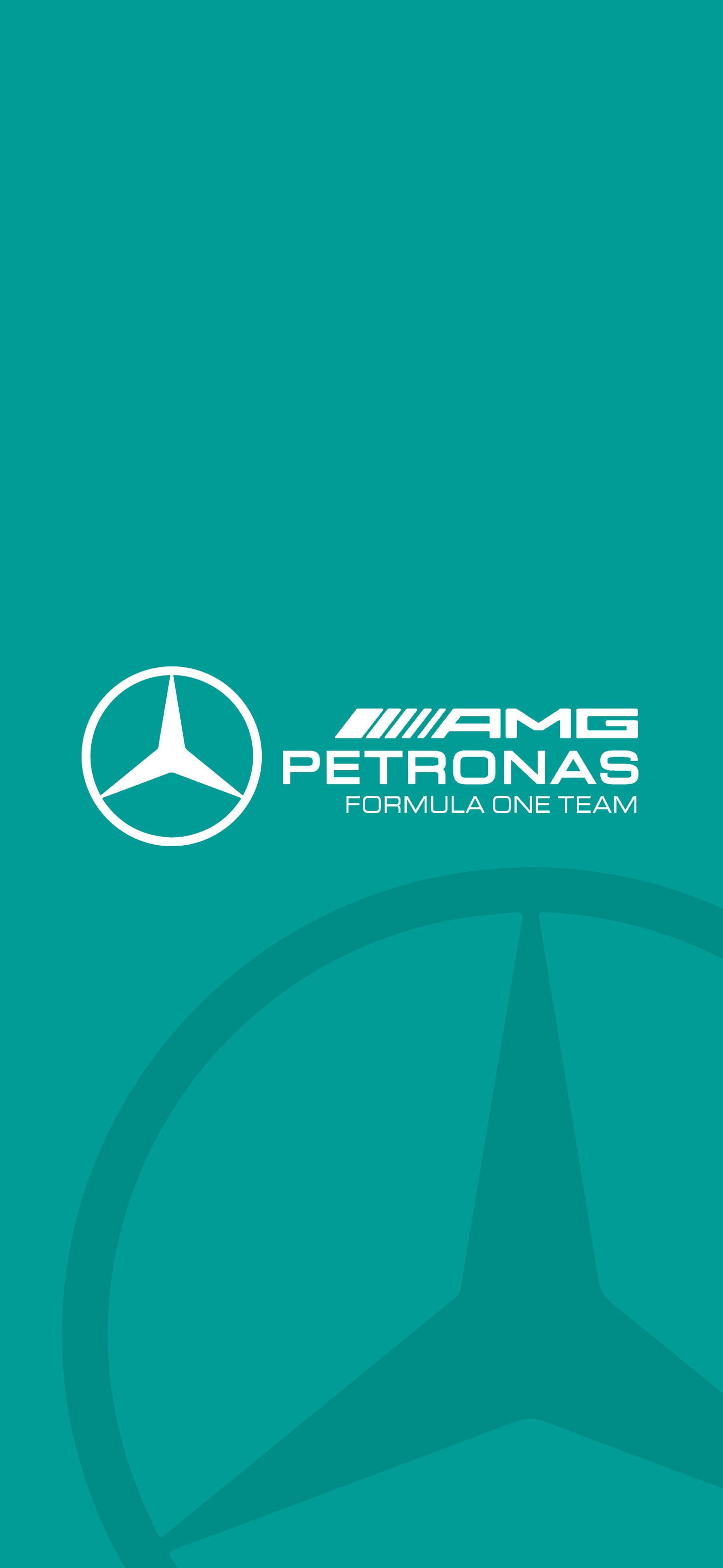 F1 AMG 马石油 青色标志 iPhone 壁紙