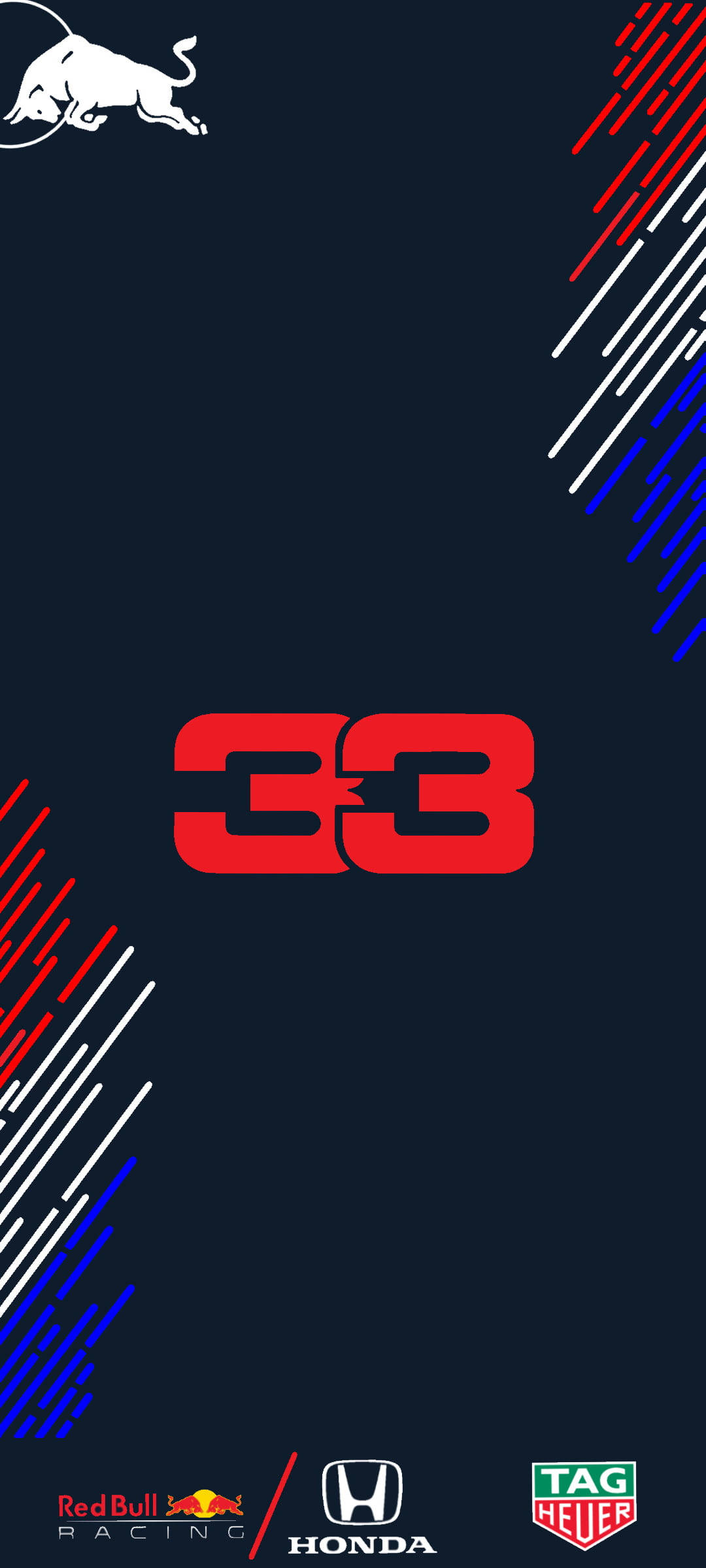 F1 Max Verstappen 33号iPhone 壁紙