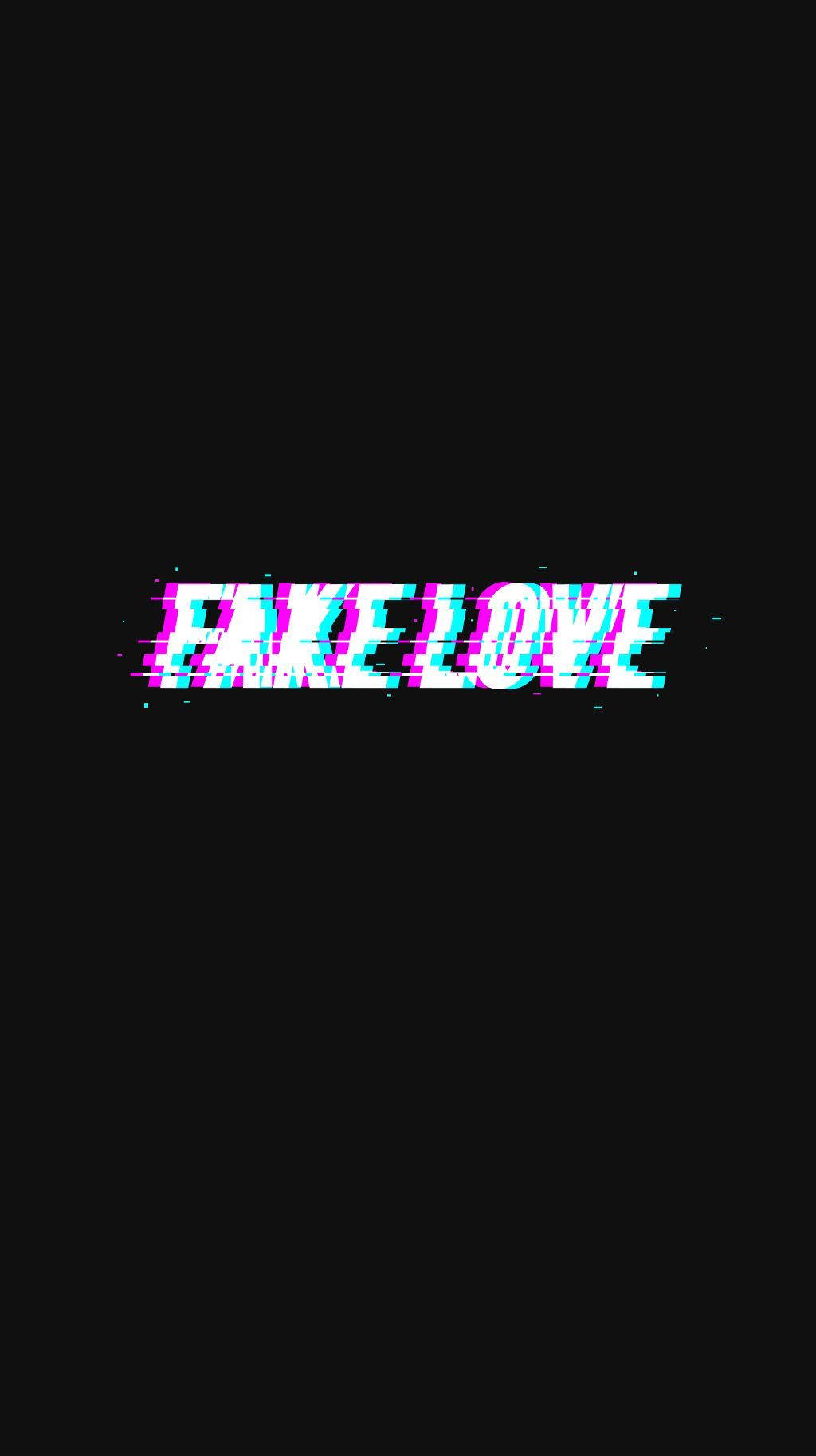 防彈少年團《Fake Love》故障美學 壁紙