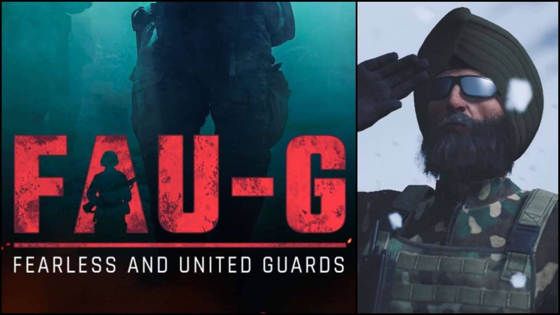 FAU-G 標誌士兵敬禮 壁紙