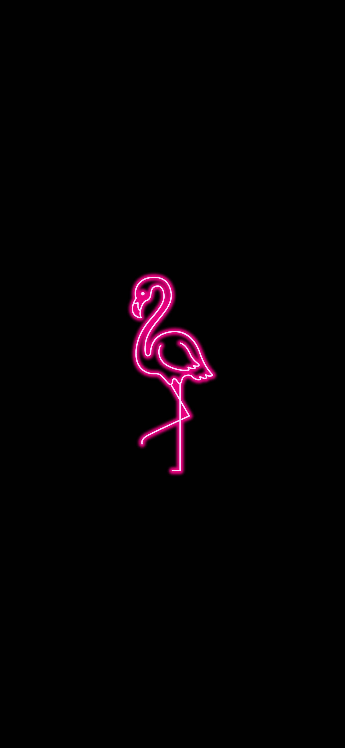 霓虹粉红美学 flamingo 壁紙