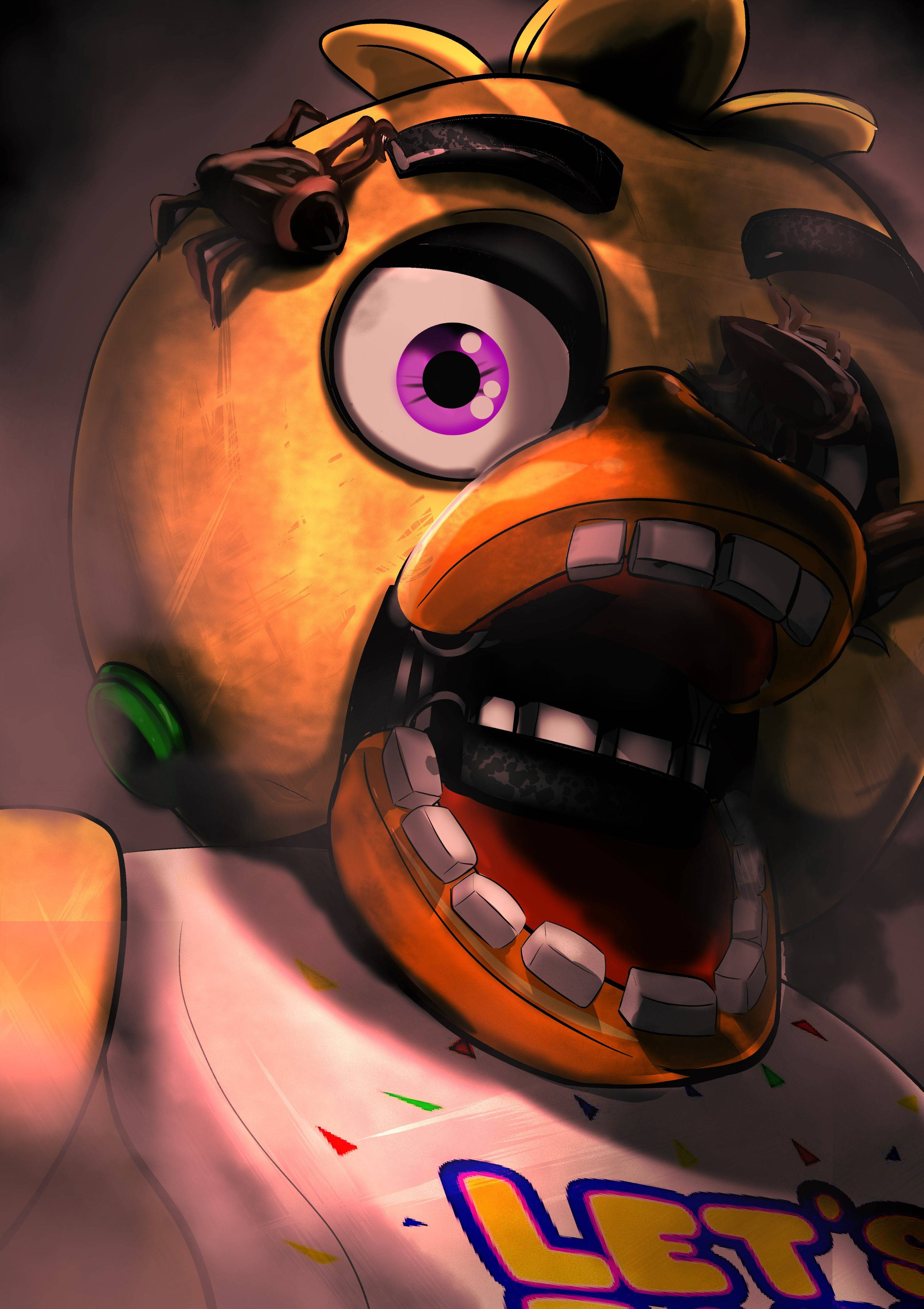 FNAF Chica 數位藝術 壁紙