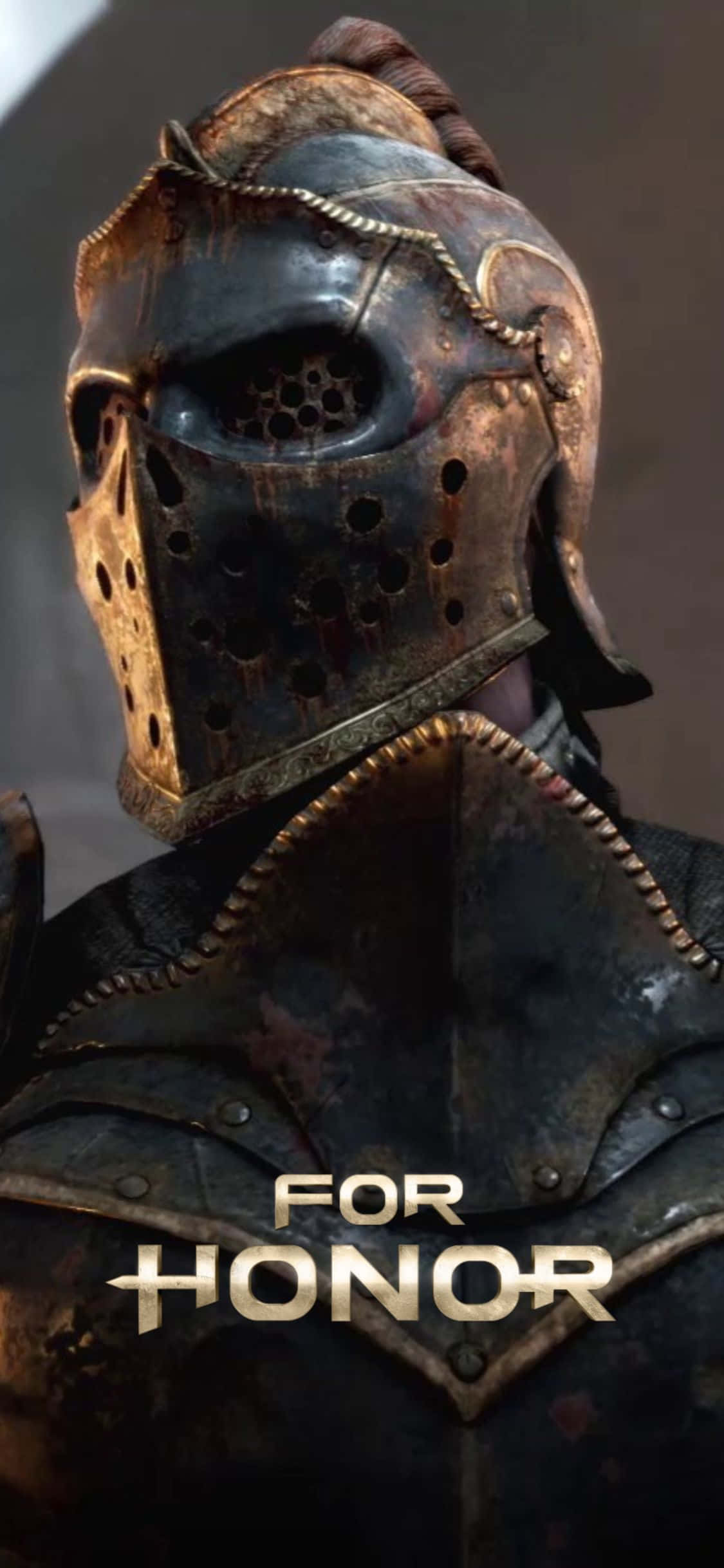 身穿盔甲的男人，帶有「For Honor」字樣 壁紙
