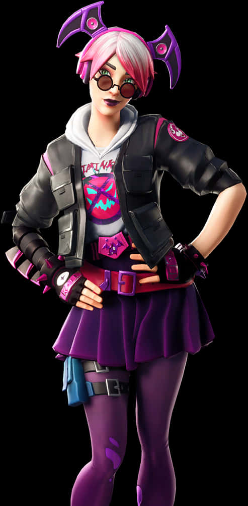 Fortnite 彩光轟炸者造型 壁紙
