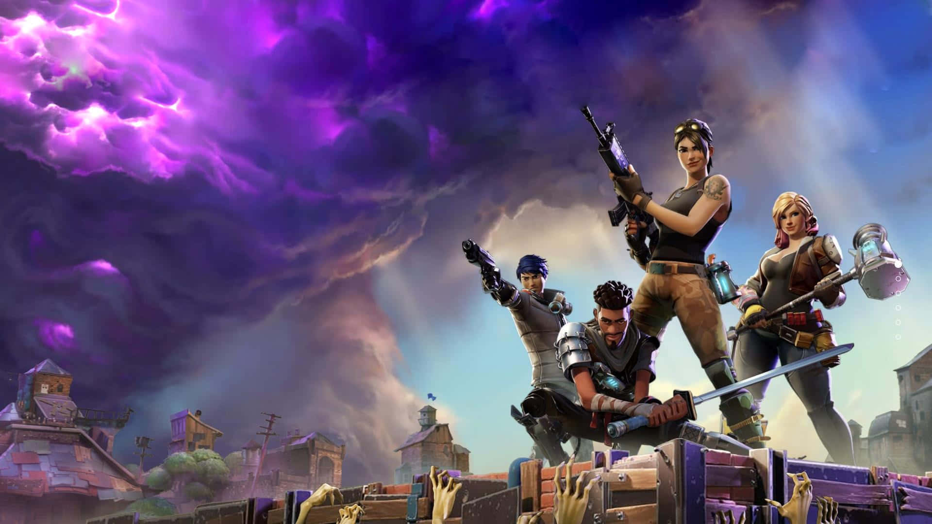 加入《Fortnite》數百萬玩家的行列，爭奪勝利皇冠。 壁紙