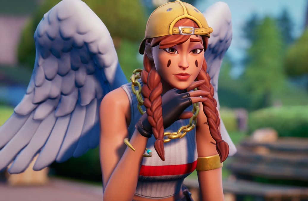 Fortnite Aura 皮膚天使之翼 壁紙