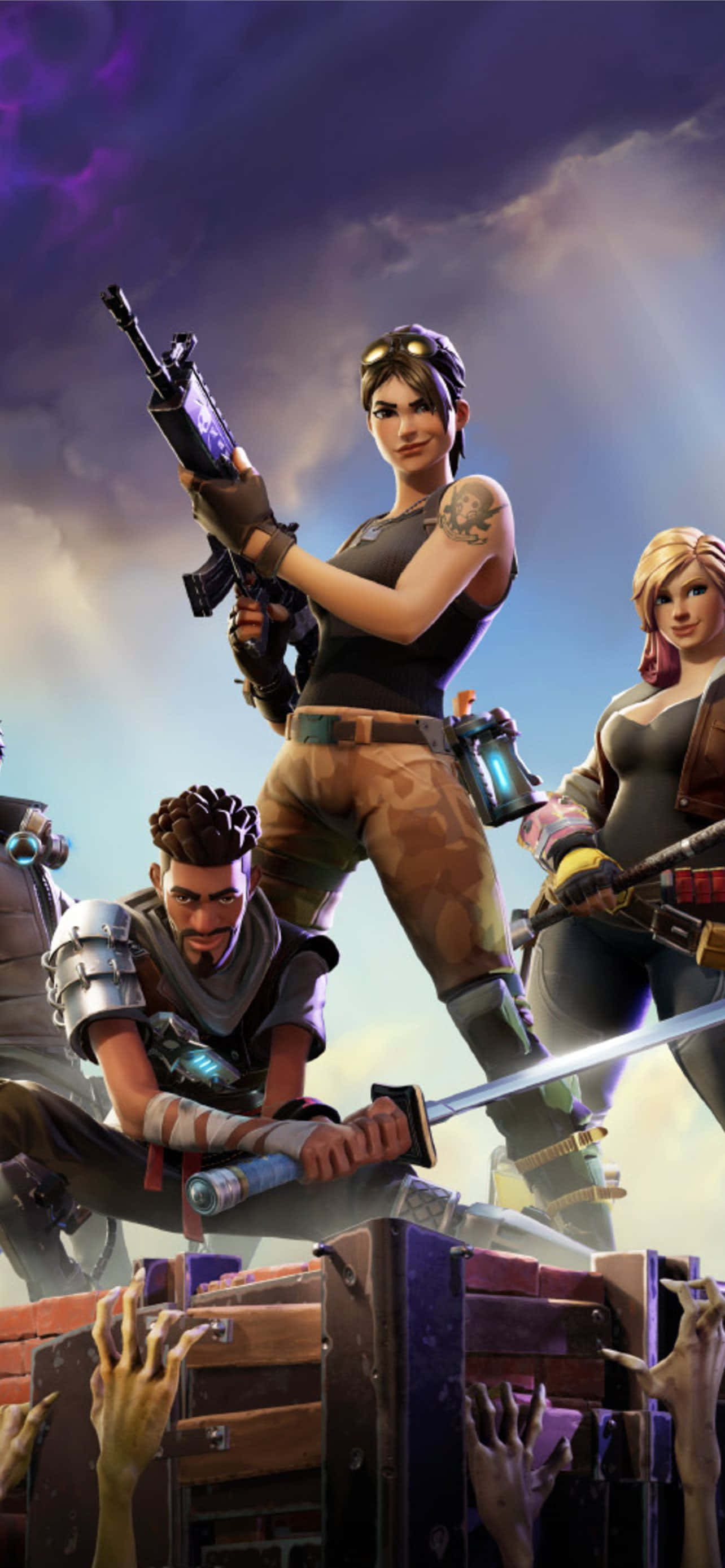 Fortnite Kuno 与其他角色 壁紙