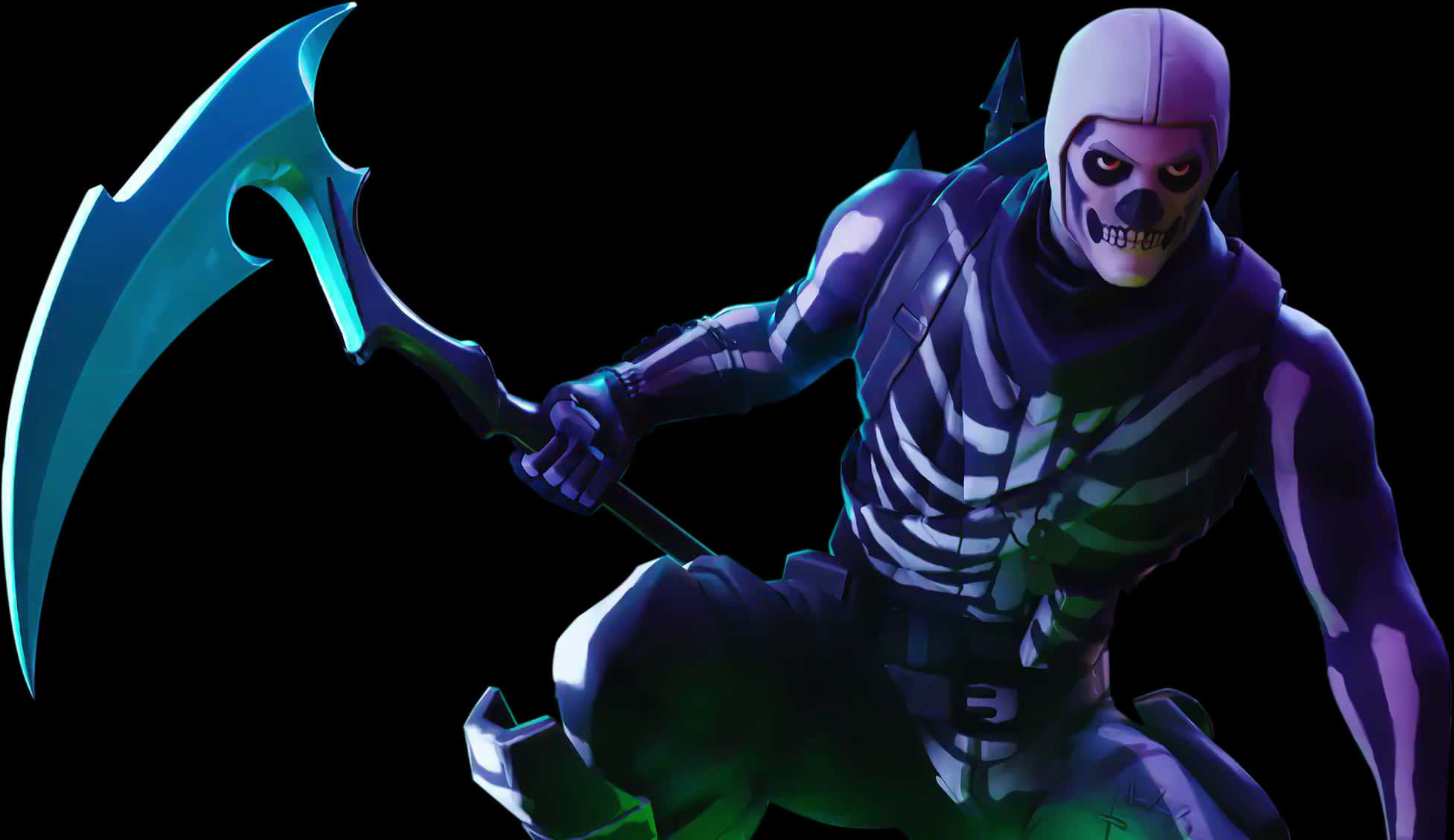 Fortnite 骷髏兵套裝搭配鐮刀 壁紙
