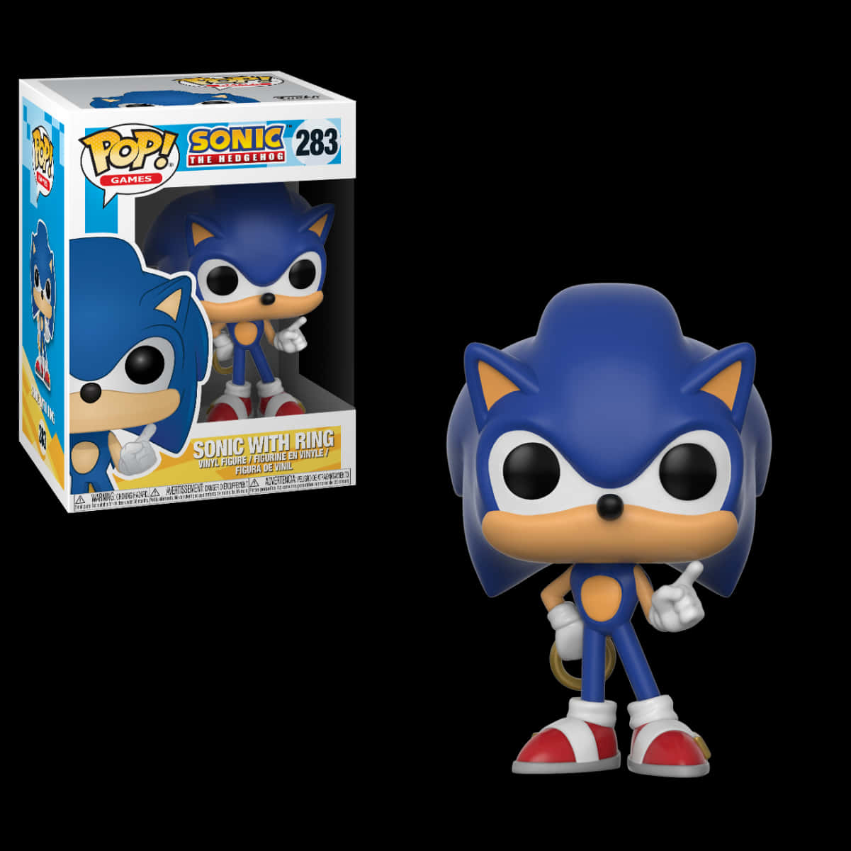 Funko Pop 音速小子索尼克與金環公仔 壁紙