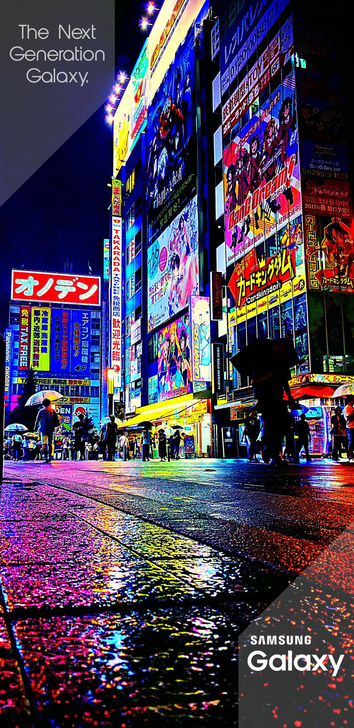 三星Galaxy东京街头招牌 壁紙