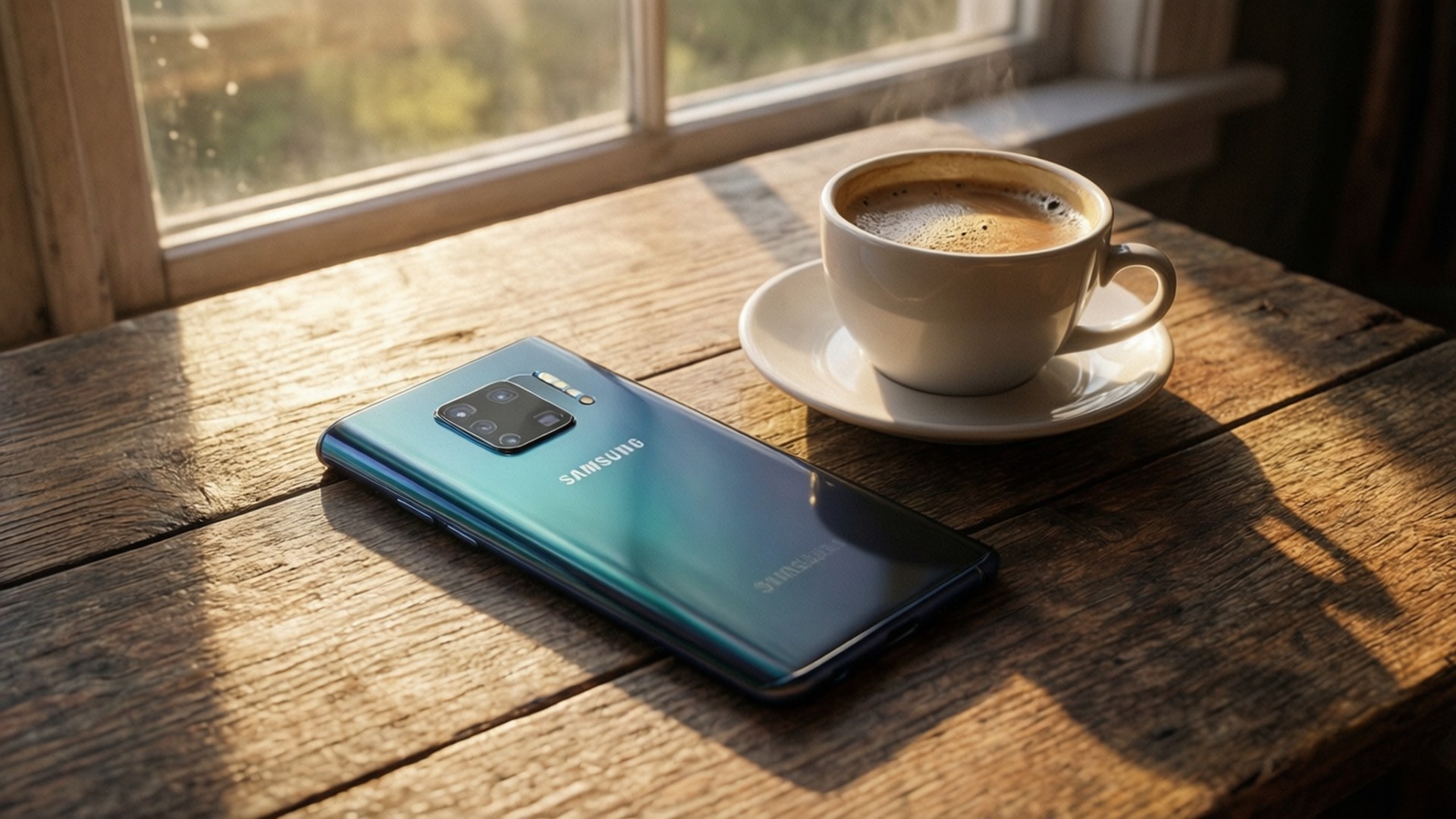 Galaxy S10 晨間咖啡 壁紙